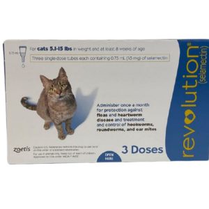 Revolution For Cats 2.6 - 7.5 kg (Blue)