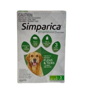 Simparica – Chews for Dogs 20.1-40kg (Green)